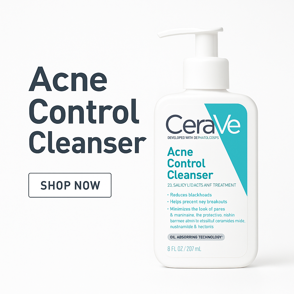 CeraVe Acne Control Cleanser 237ml – Salicylic Acid Face Wash for Oily & Acne-Prone Skin in Pakistan
