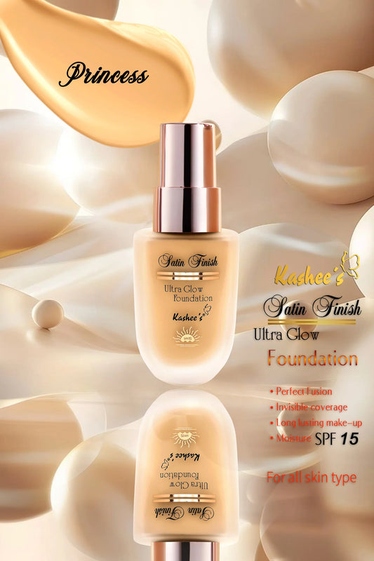 Kashee’s Satin Finish Ultra Glow Foundation – 3 Shades in Trending