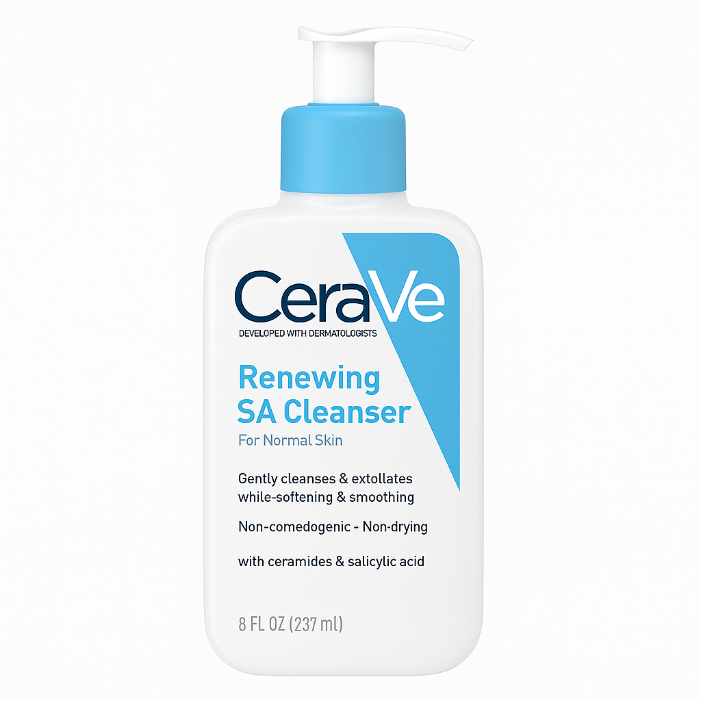 CeraVe Renewing SA Cleanser 237ml – Gentle Exfoliating Gel for Smooth Skin