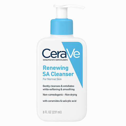 CeraVe Renewing SA Cleanser 237ml – Gentle Exfoliating Gel for Smooth Skin