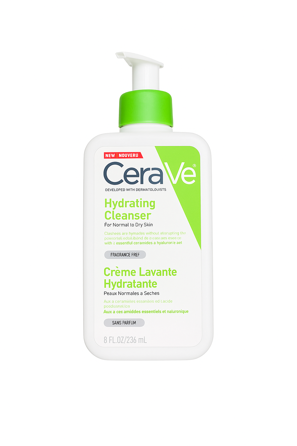 CeraVe Hydrating Facial Cleanser – Creamy Moisturizer with Ceramides & Hyaluronic Acid
