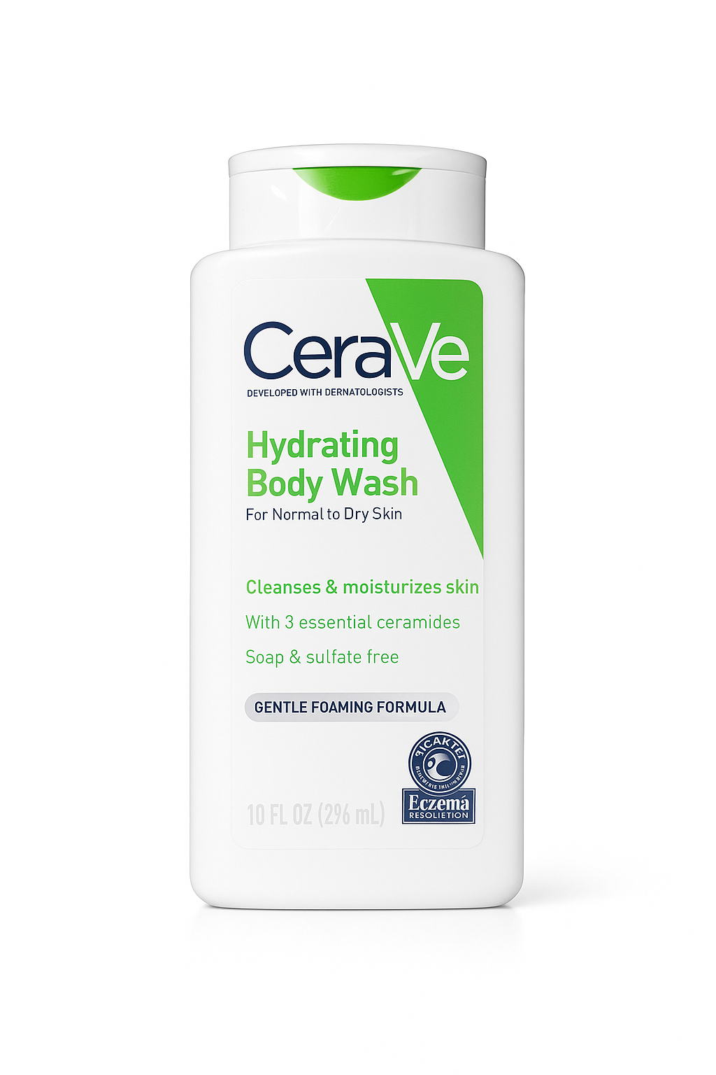 CeraVe Hydrating Body Wash 296ml – Gentle Moisturizing Cleanser for Dry & Sensitive Skin
