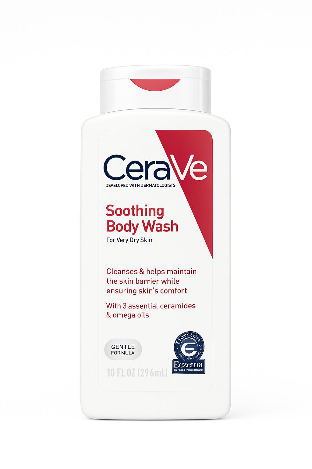 CeraVe Soothing Body Wash 296ml – Gentle Hydrating Cleanser for Sensitive Skin