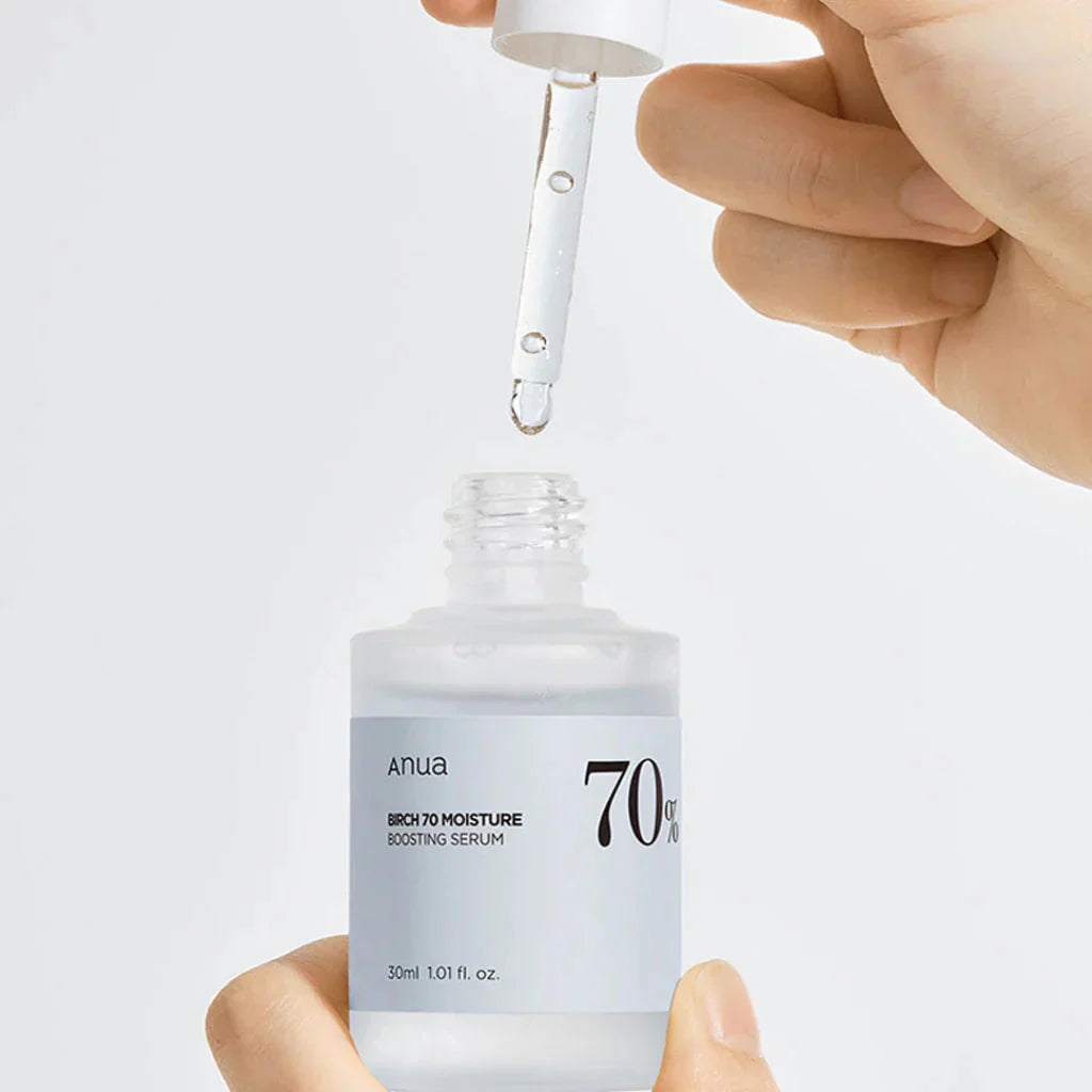 Anua Birch 70 + Moisture Boosting Serum 30ml – Hydrating Korean Skincare for Sensitive Skin