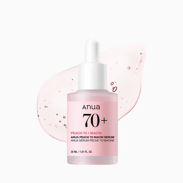 Anua Peach 70 + Niacin Serum 30 ml – Brightening Korean Serum with 70% Peach Extract & 5% Niacinamide
