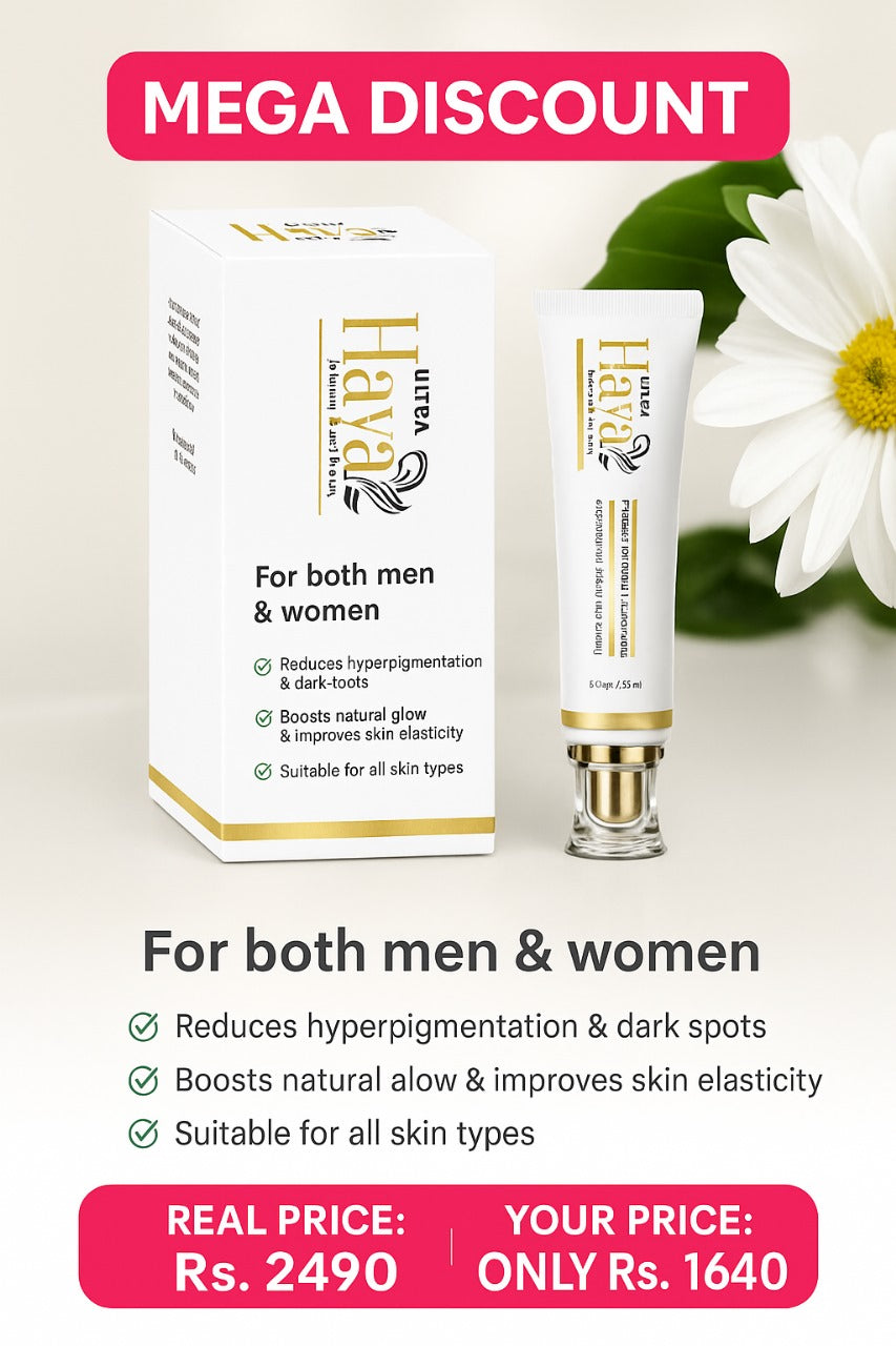 Haya Ultra Whitening & Glow Cream – For Men & Women | Reduces Pigmentation, Boosts Glow