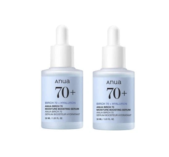 Anua Birch 70 + Hyaluron Moisture Boosting Serum 30ml – Hydrating Korean Skincare for Sensitive Skin