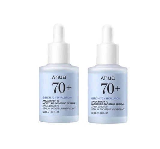 Anua Birch 70 + Hyaluron Moisture Boosting Serum 30ml – Hydrating Korean Skincare for Sensitive Skin
