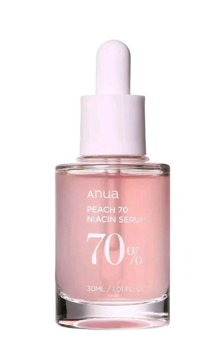 Anua Peach 70 + Niacin Serum 30 ml – Brightening Korean Peach Extract Serum with 5% Niacinamide