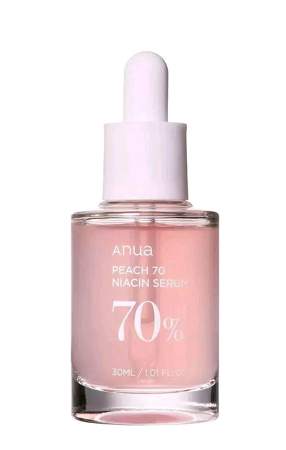 Anua Peach 70 + Niacin Serum 30 ml – Brightening Korean Peach Extract Serum with 5% Niacinamide