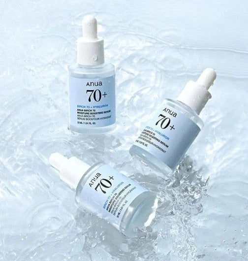 Anua Birch 70 + Hyaluron Moisture Boosting Serum 30ml – Hydrating Korean Skincare for Sensitive Skin