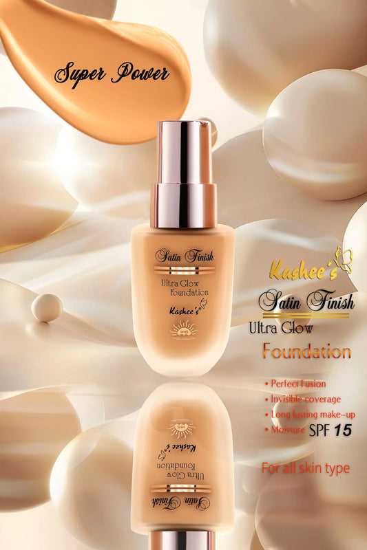 Kashee’s Satin Finish Ultra Glow Foundation – 3 Shades in Trending